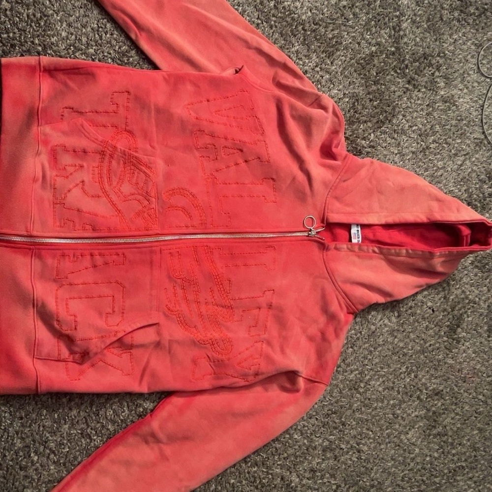 Red Zip-Up Hoodie